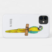 Blauwgele cartoon Case-Mate iPhone case (Achterkant (horizontaal))