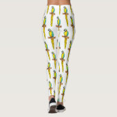 Blauwgele cartoon leggings (Achterkant)