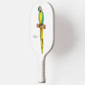 Blauwgele cartoon pickleball paddle (Links)