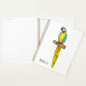 Blauwgele cartoon planner (Display)