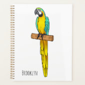 Blauwgele cartoon planner (Voorkant)