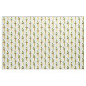 Blauwgele cartoon stof (Yard (91,4 cm))