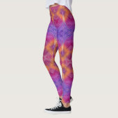 blauwgele diamantboom leggings (Links)