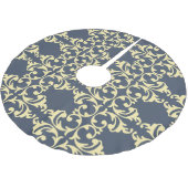 Blauwgele florish kerstboom rok (Gekanteld)