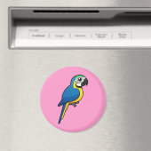 Blauwgele Macaw Magneet (Insitu (Vaatwasser))