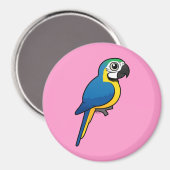 Blauwgele Macaw Magneet (Voorkant / Achterkant)