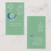 Blauwgele Macaw Visitekaartje (Voorkant / Achterkant)