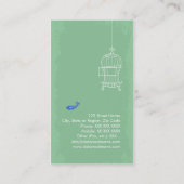 Blauwgele Macaw Visitekaartje (Achterkant)