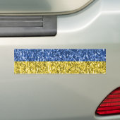 Blauwgele Oekraïense vlag Bumpersticker (Op auto)