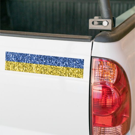 Blauwgele Oekraïense vlag Bumpersticker (Op Truck)