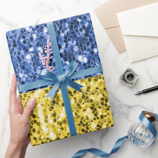 Blauwgele Oekraïense vlag Cadeaupapier (Geschenken)