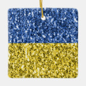 Blauwgele Oekraïense vlag Keramisch Ornament (Voorkant)