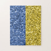 Blauwgele Oekraïense vlag Legpuzzel (Verticaal)