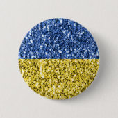Blauwgele Oekraïense vlag Ronde Button 5,7 Cm (Voorkant)