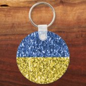 Blauwgele Oekraïense vlag Sleutelhanger (Voorkant)