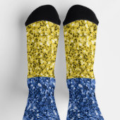 Blauwgele Oekraïense vlag Sokken (Top)