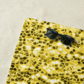 Blauwgele Oekraïense vlag Strandlaken (In situ)