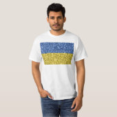 Blauwgele Oekraïense vlag T-shirt (Voorkant volledig)