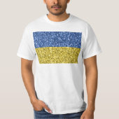 Blauwgele Oekraïense vlag T-shirt (Voorkant)