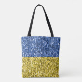 Blauwgele Oekraïense vlag Tote Bag (Achterkant)