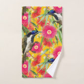 Blauwgelige Honoogatroop Bad Handdoek (Handdoek)