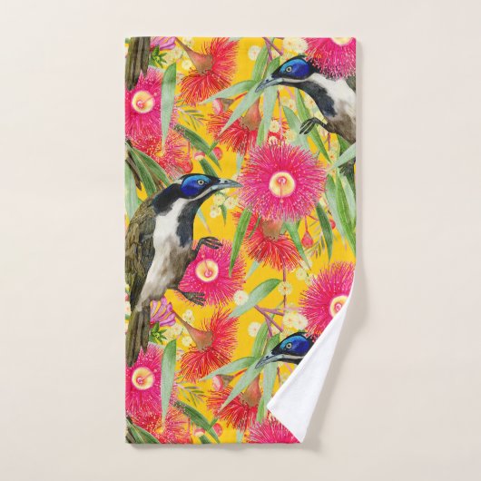 Blauwgelige Honoogatroop Bad Handdoek (Handdoek)