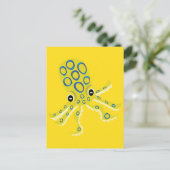 Blauwgeringde Octopus Briefkaart (Staand voorkant)