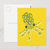 Blauwgeringde Octopus Briefkaart (Voorkant / Achterkant)