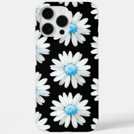 Blauwgestippelde Madeliefjes iPhone 16 Pro Max Hoesje