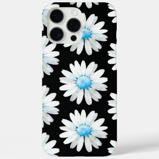 Blauwgestippelde Madeliefjes Case-Mate iPhone Case (Achterkant)