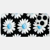Blauwgestippelde Madeliefjes Case-Mate iPhone Case (Achterkant (horizontaal))