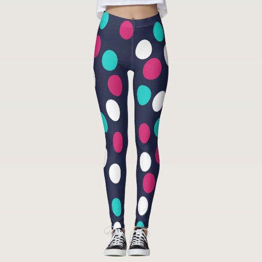 Blauwgevlekt Leggings (Voorkant)