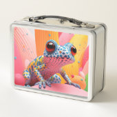 Blauwgevlekte kikker met pastelachtergrond (Achterkant)