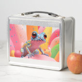 Blauwgevlekte kikker met pastelachtergrond (In situ)