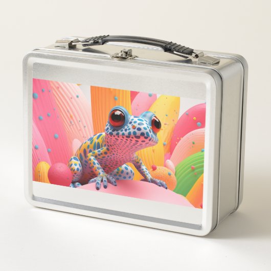 Blauwgevlekte kikker met pastelachtergrond (Voorkant)