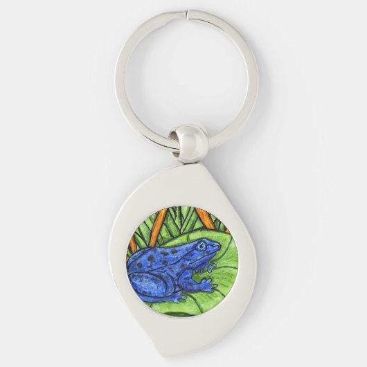 Blauwgifkikker Sleutelhanger (Voorkant)