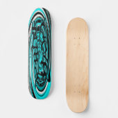 blauwgolf skateboard (Voorkant)