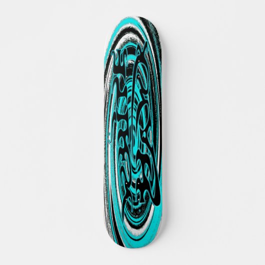 blauwgolf skateboard (Voorkant)