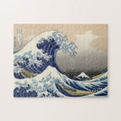 Blauwgolf Ukiyo e japans schilderij Legpuzzel (Horizontaal)