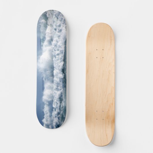 Blauwgolfskateboard Persoonlijk Skateboard (Voorkant)
