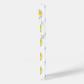 Blauwgouden voetballen patroon monogram Case-Mate iPhone case (Achterkant / Links)