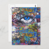 Blauwgraffiakoorts Briefkaart (Voorkant / Achterkant)