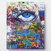 Blauwgraffiakoorts Fotoplaat (Voorkant)