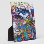 Blauwgraffiakoorts Fotoplaat (Zijkant)