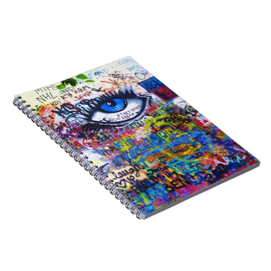 Blauwgraffiakoorts Notitieboek (Rechterzijde)