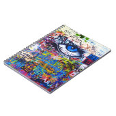 Blauwgraffiakoorts Notitieboek (Linkerzijde)