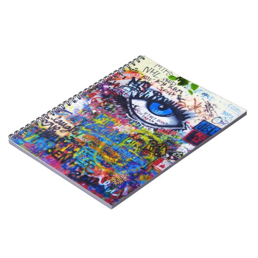 Blauwgraffiakoorts Notitieboek (Linkerzijde)