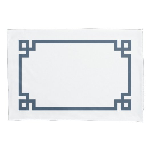 BlauwGriekse hoofdgrens Kussensloop (Voorkant-Links)