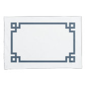 BlauwGriekse hoofdgrens Kussensloop (Voorkant-Rechts)