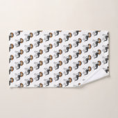 Blauwgrijpend Beagle Cute Cartoon Dog Patroon Bad Handdoek (Handdoek)